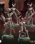 Techno Succubi - 3d Printed Miniature Sculpted by Crippled God Foundry