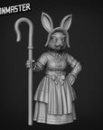 Rabbitfolk Villagers - 3d Printed Miniature by Goon Master Games