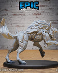 Undead Dire Wolf - 3d Printed by Epic Miniatures