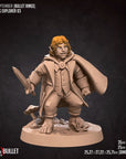 Halfling Explorers - Bullet Rings - 3d Printed Miniature by Bite the Bullet