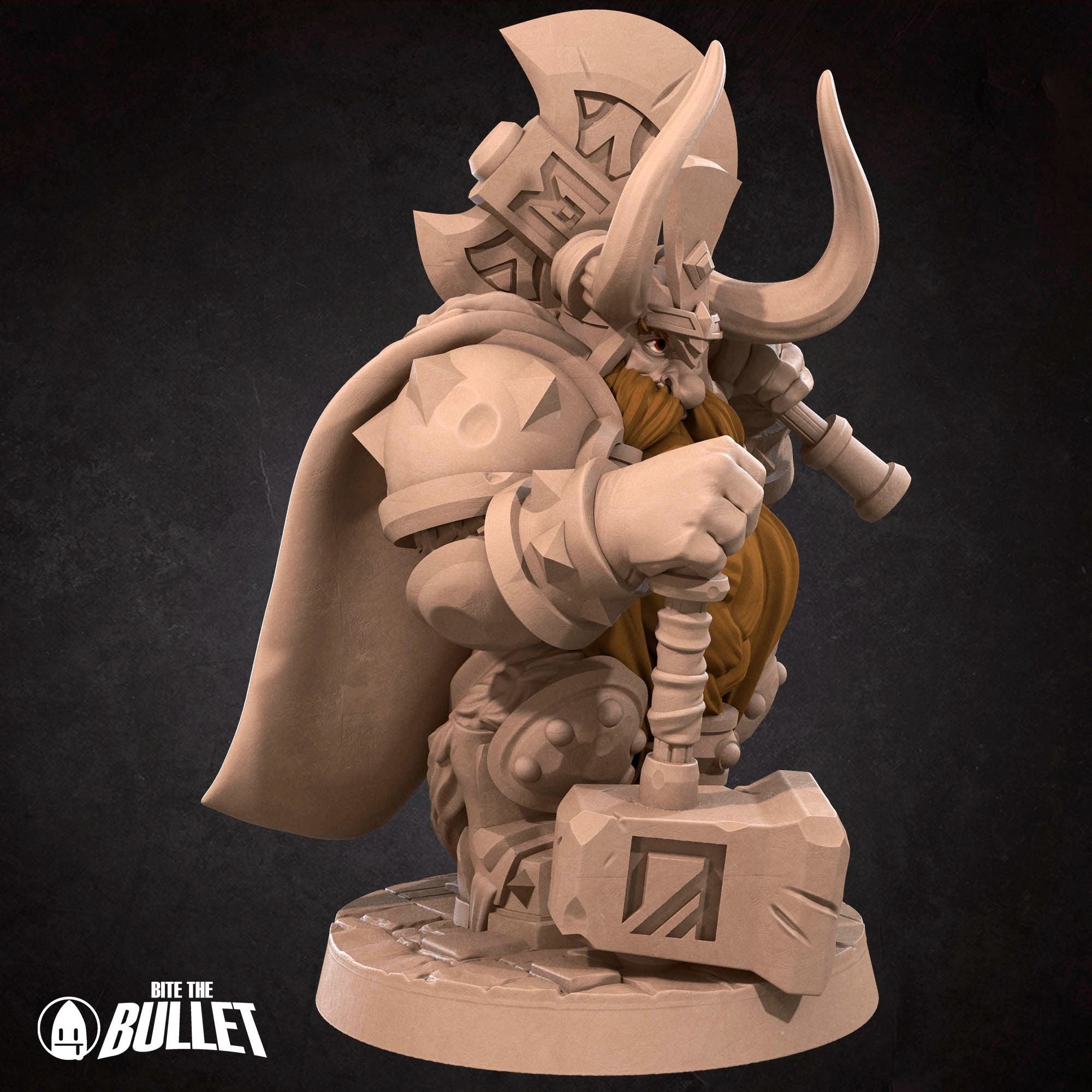 Dwarf King - 3d Printed Miniature by Bite the Bullet