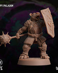 Cappy (Capybara Folk) Paladin - 3d Printed Miniature by Arcane Minis