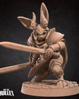 Harengon Warrior - 3d Printed Miniature by Bite the Bullet