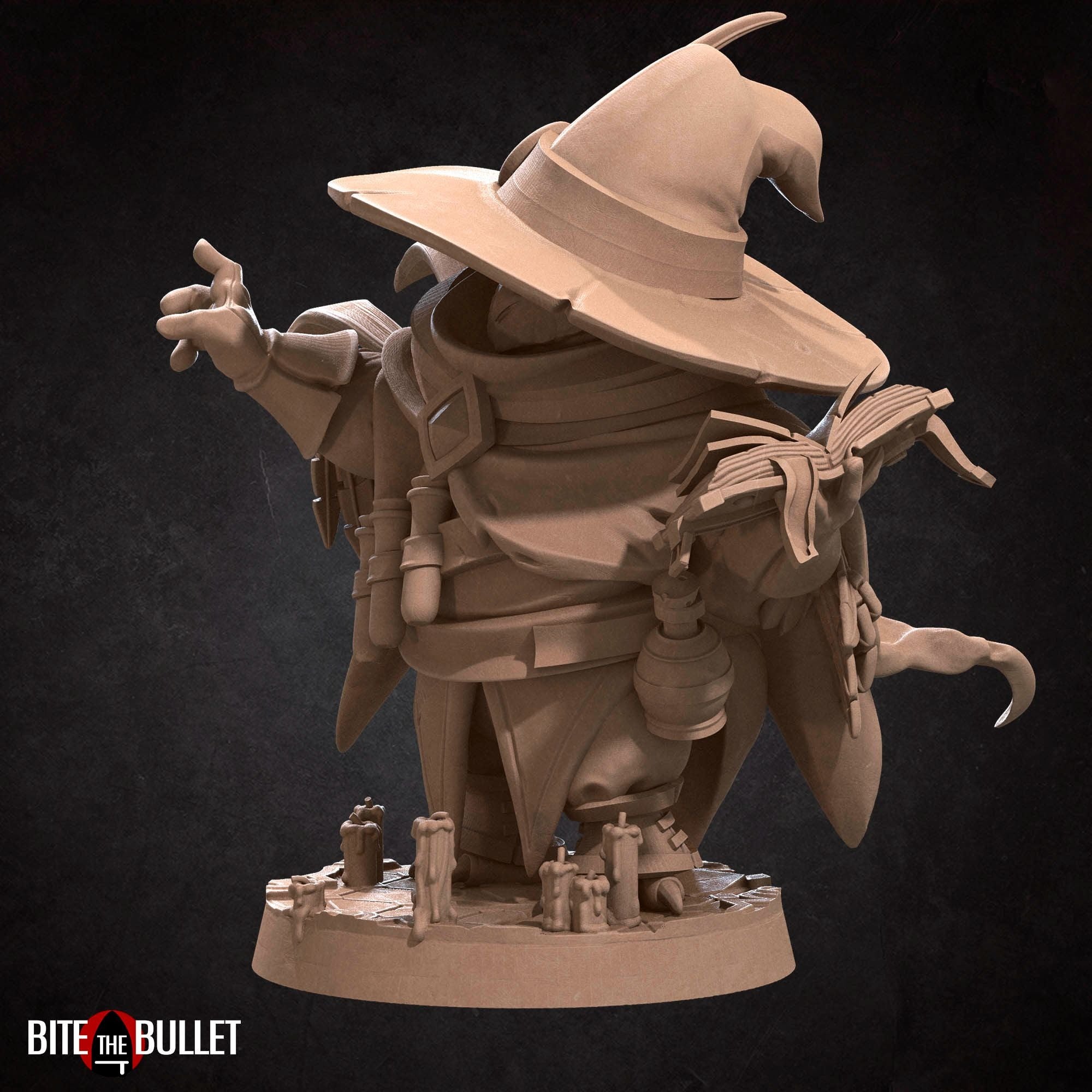 Owlfolk Wizard - 3d Printed Miniature by Bite the Bullet