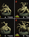 Arachnid Riders - 3d Printed Miniature by Crippled God Foundry