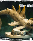 Killer Whale - Terror on Cursed Waters - 3d Printed Miniature Sculpted by Monolith Arts