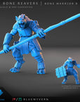 Bone Warriors - Bone Reavers - 3d Printed Miniature Sculpted by Blue Wyvern