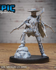 Undead Gunslinger - 3d Printed Miniature