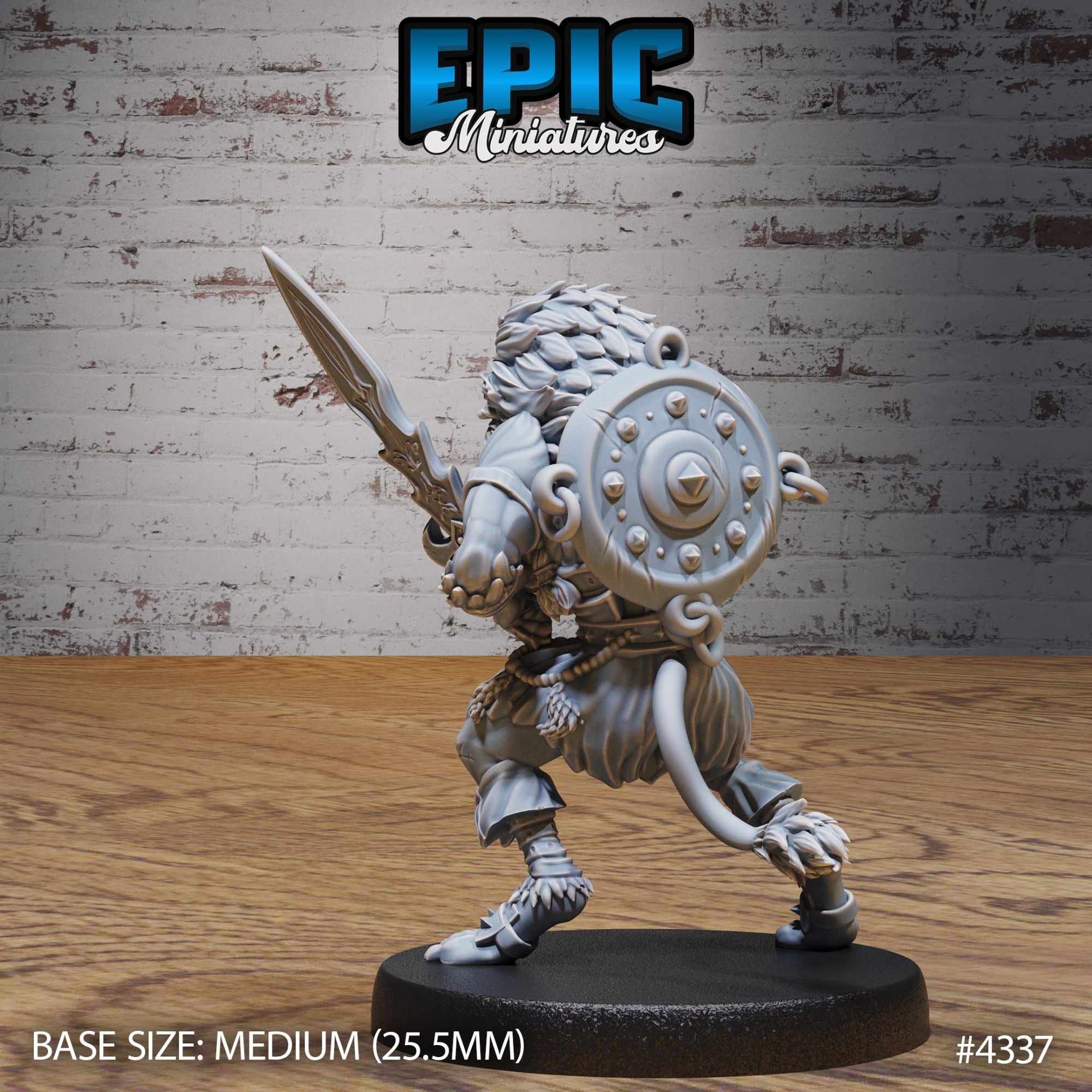 Nemean Lion Folk - 3d Printed by Epic Miniatures