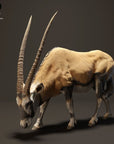 Gemsbok - 3d Printed 1:24 Scale Miniature by Animal Den