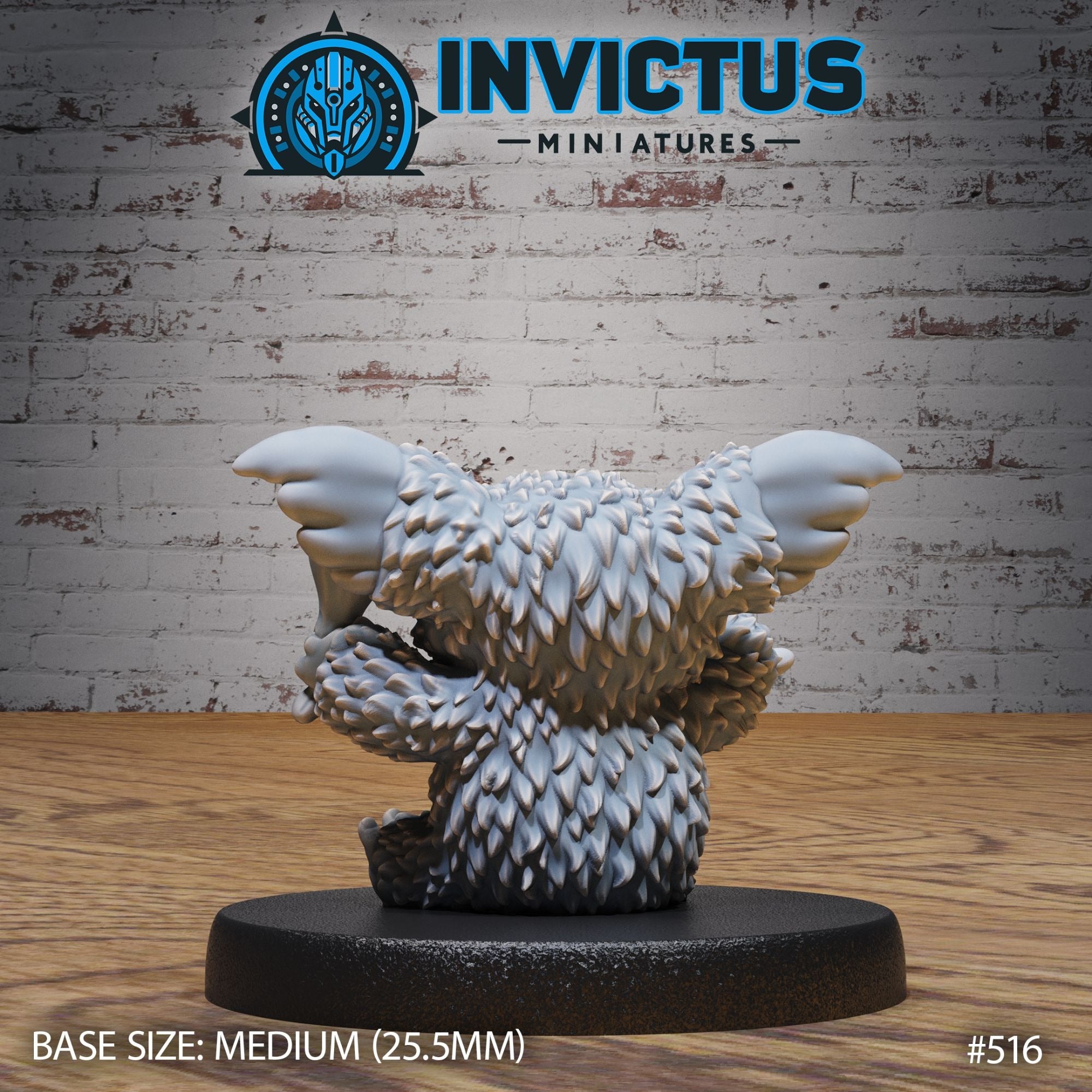 Fluffy Nibbler - 3d Printed Miniature Sculpted by Invictus Miniatures