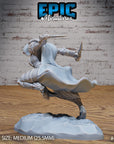 Armored Werewolf Female - 3d Printed Miniature Sculpted by Epic Miniatures