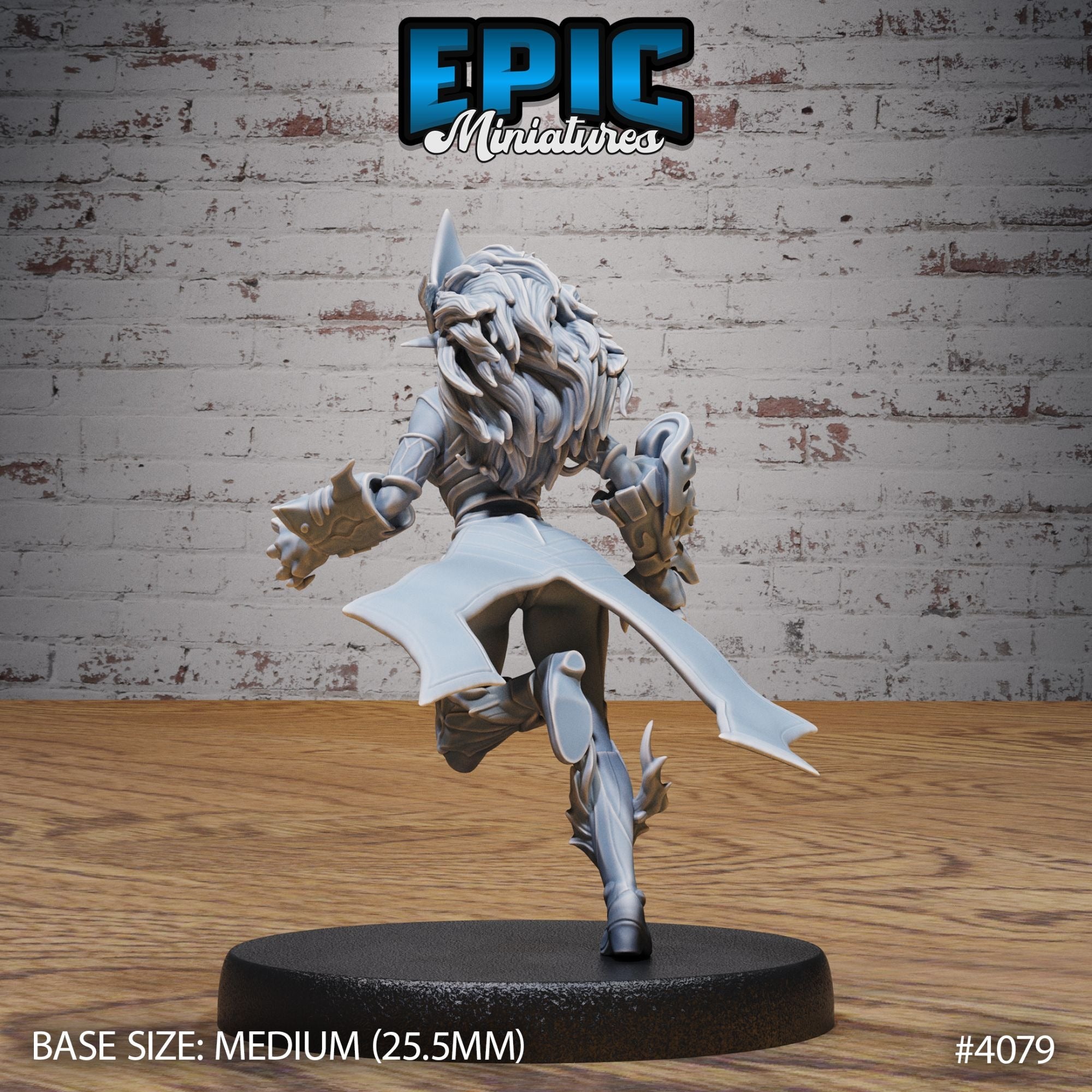 Fire Genasi Female - 3d Printed by Epic Miniatures