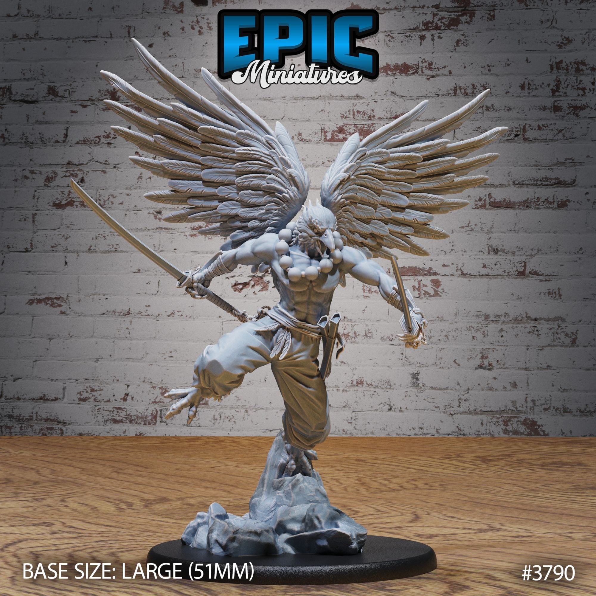 Tengu Bird Folk Lord - 3d Printed by Epic Miniatures