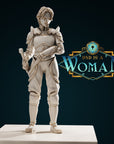 Human Fighter – Ellenor - 3d Printed Miniature by DND Is A Woman