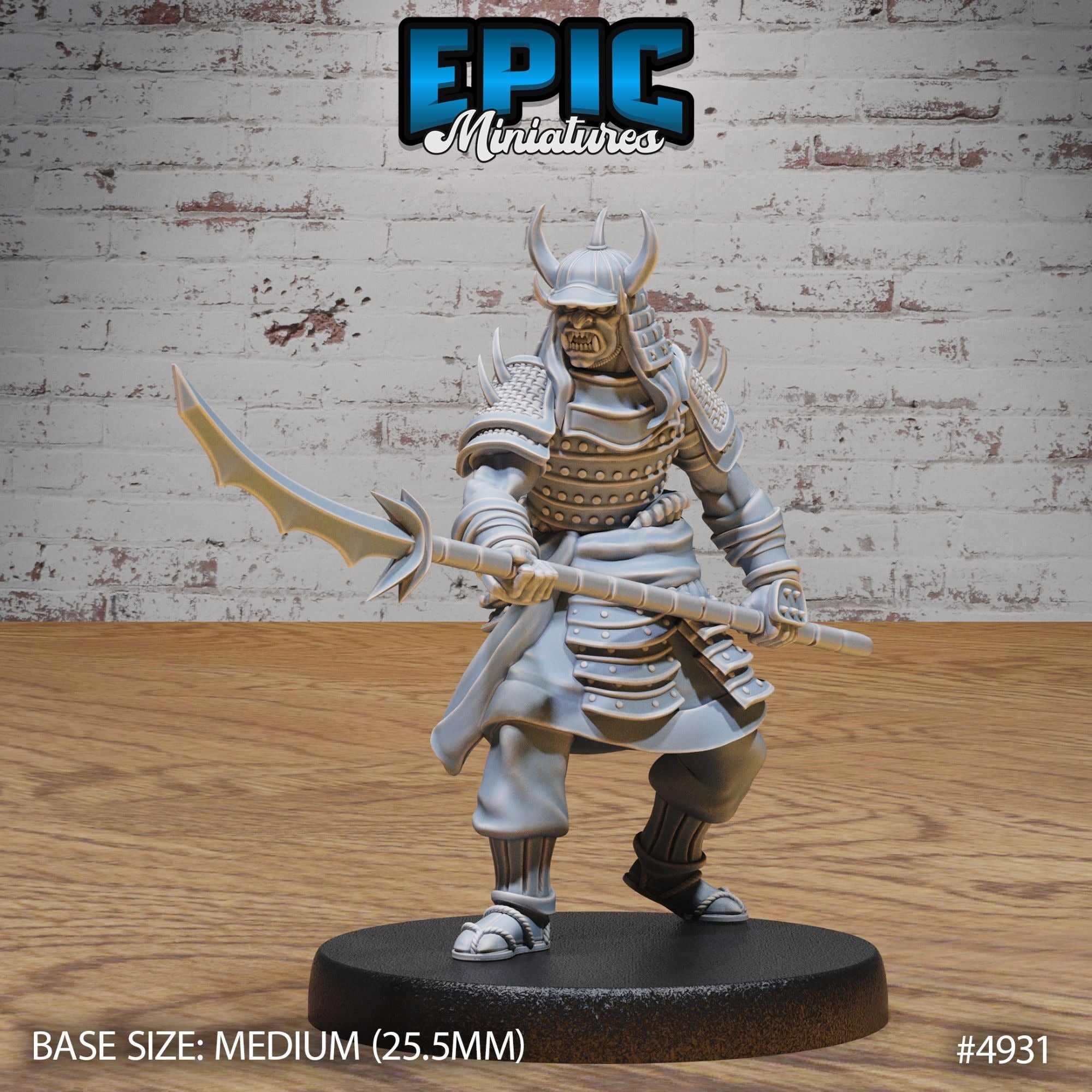 Oni Samurai - 3d Printed Miniature Sculpted by Epic Miniatures