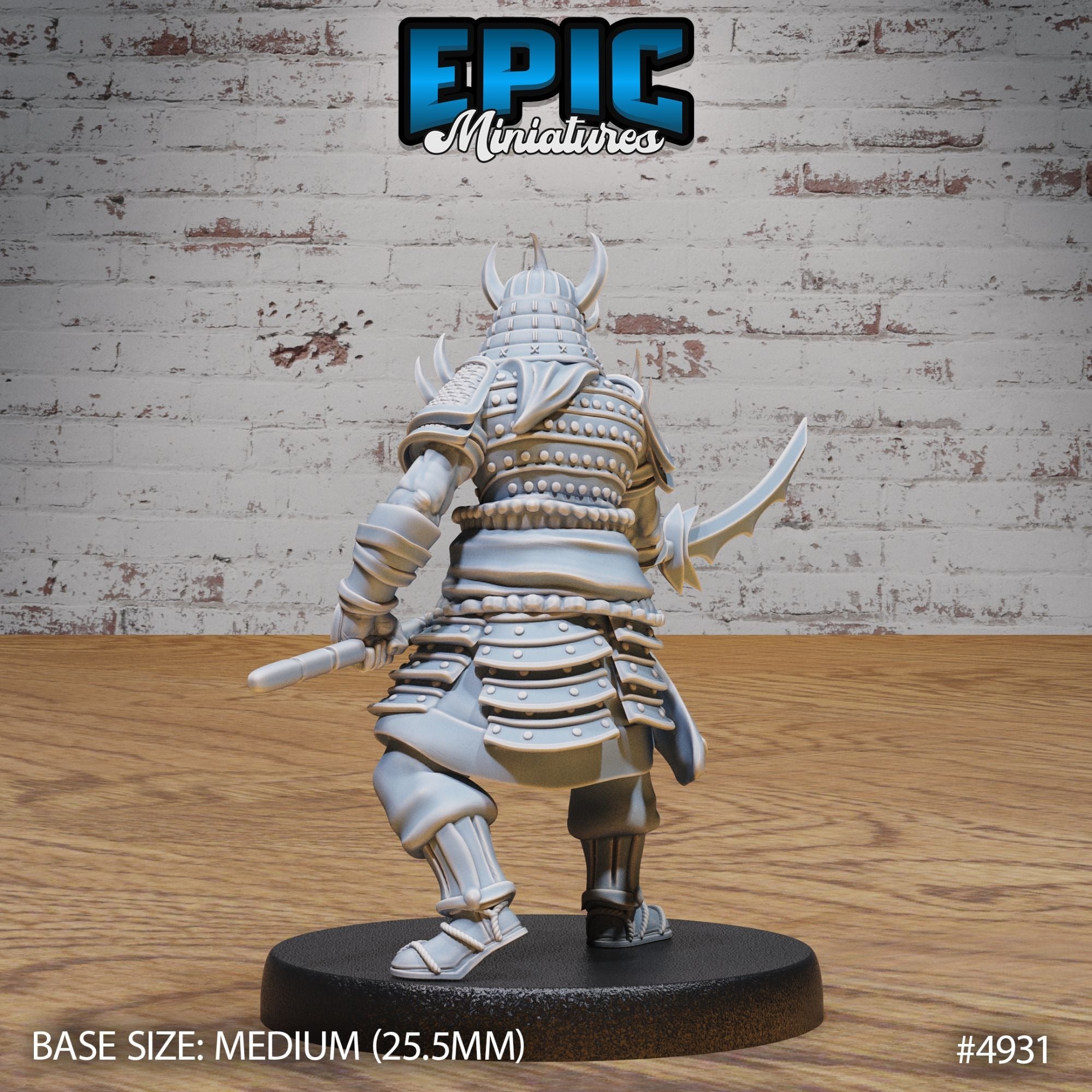 Oni Samurai - 3d Printed Miniature Sculpted by Epic Miniatures