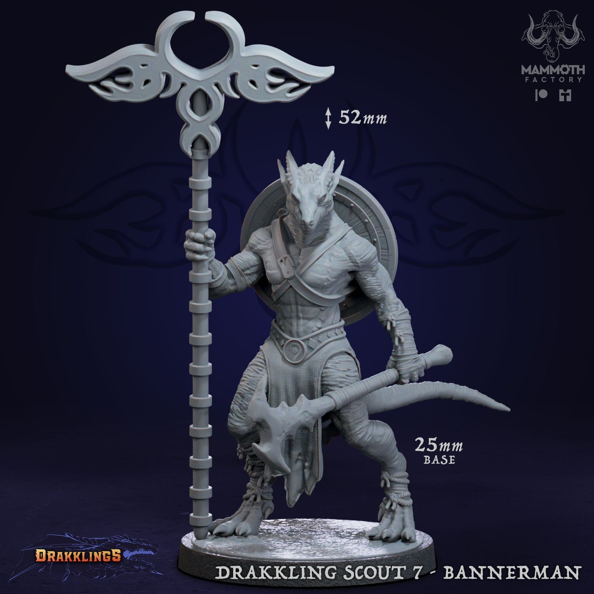 Drakkling Scout - 3d Printed Miniature by Mammoth Factory