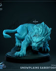 Snowplains Sabertooth - 3d Printed Miniature Sculpted by Mammoth Factory