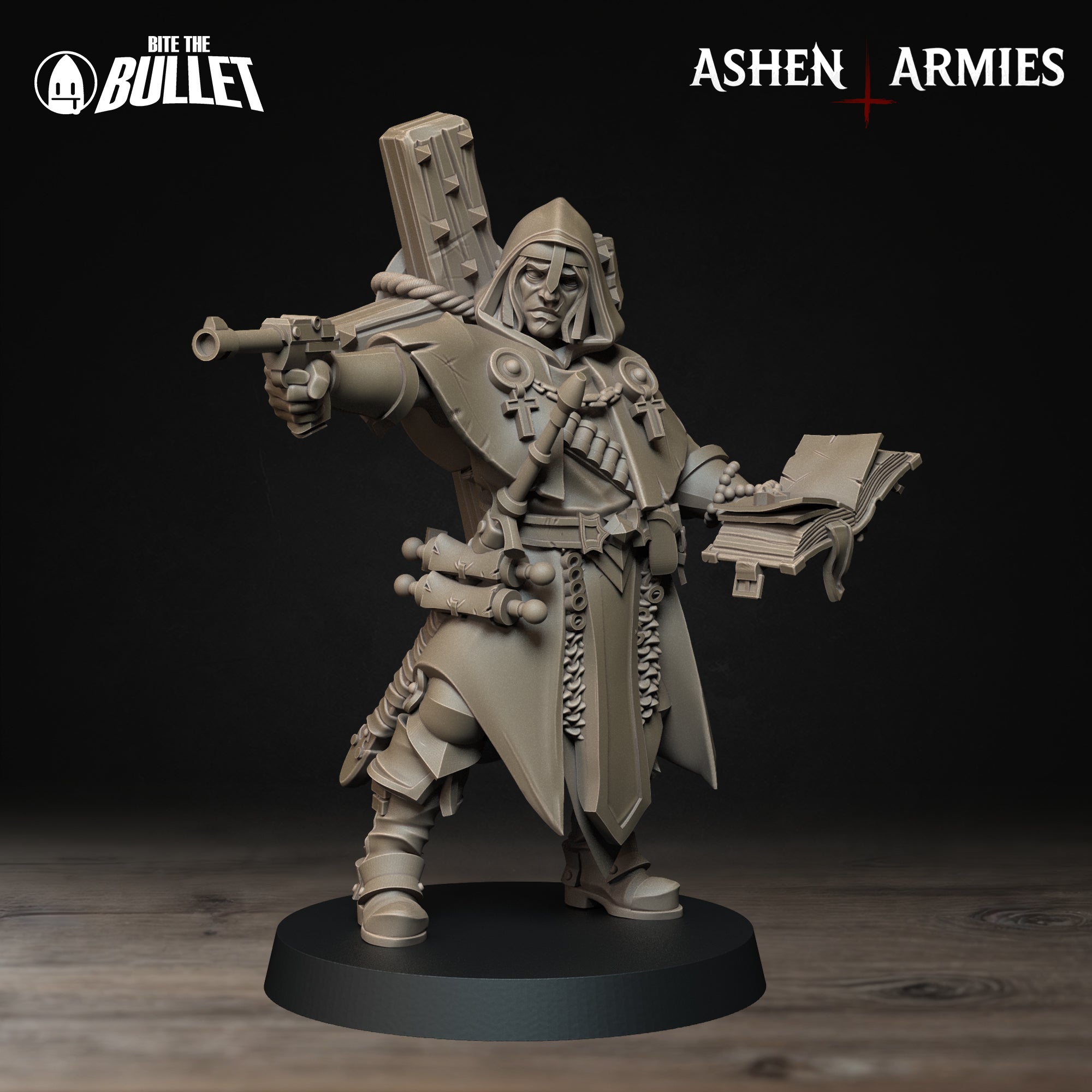 a toy figurine of a man with a gun