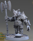 Zeno Watcher - Fighting Philosophers of Corm (Rhinofolk) - 3d Printed Miniature sculpted by Daybreak Miniatures