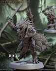a statue of a creature with a sword