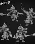 Crocodile Warrior with Spear - 3d Printed Miniature by Goon Master Games