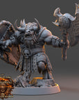 Garruk Bloodmaw - Ironmane Minotaurs of Emberhold - 3d Printed Miniature sculpted by Daybreak Miniatures