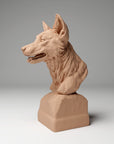 Dingo Bust - 3d Printed 1/6 Scale Miniature by Animal Den