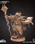 Dragonborn Sorcerer - 3d Printed Miniature sculpted by Bite the Bullet