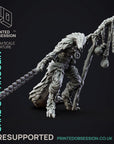 Shas'O the Shaman - Pangolin Anthro - 3d Printed Miniature by Printed Obsession