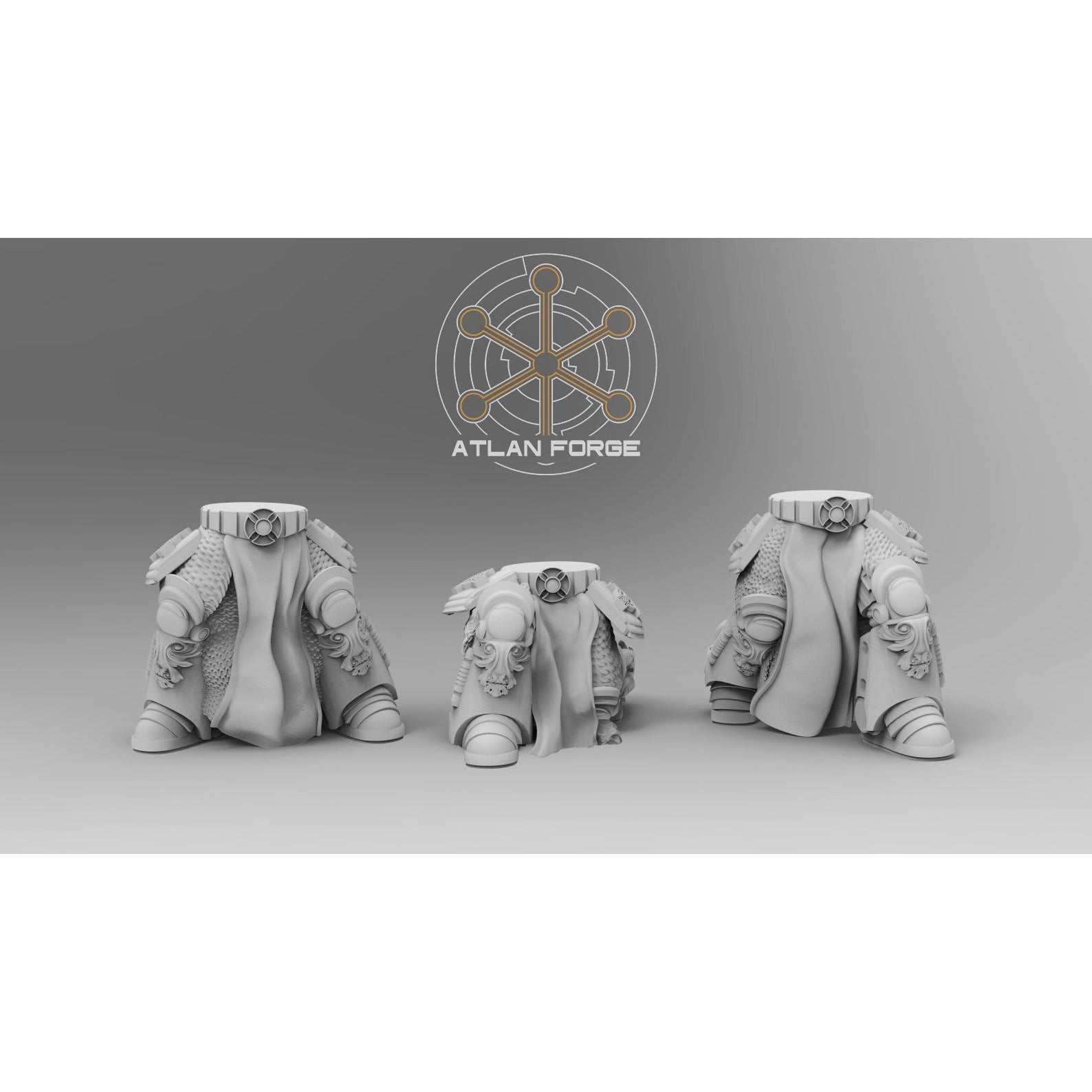 Knights Templar Purgators - 5 Model Modular Unit 3d Printed Miniature