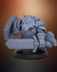 Tiger Paladin - 3d Printed Miniature by DiceHeads