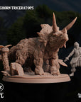 Craghorn Triceratops - 3d Printed Miniature by Arcane Minis