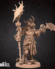 Dragonborn Druid - 3d Printed Miniature sculpted by Bite the Bullet