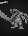 Crocodile Warrior - 3d Printed Miniature by Goon Master Games