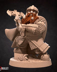 Dwarf Explorer - Bullet Rings - 3d Printed Miniature by Bite the Bullet