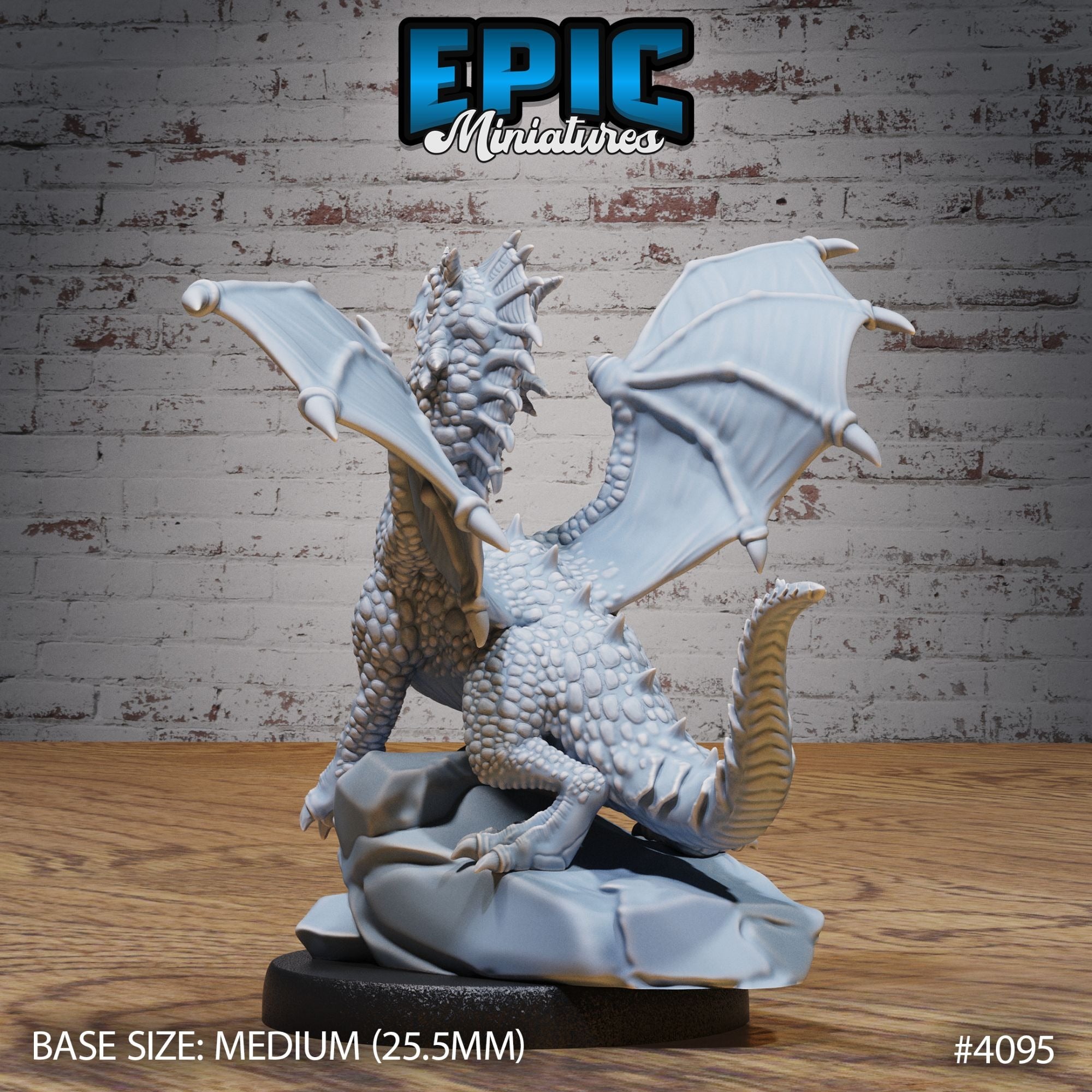 Green Dragon Wyrmling - 3d Printed by Epic Miniatures