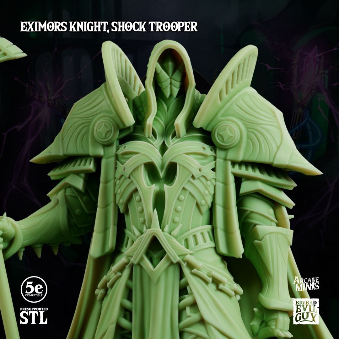 Eximor Knights - Minions of Jexar - 3d Printed Miniature by Big Bad Evil Guys