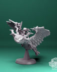 Axolotl Dragon Riders - 3d Printed Miniature by DiceHeads