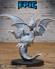 Light Dragon Wyrmling - 3d Printed Miniature Sculpted by Epic Miniatures