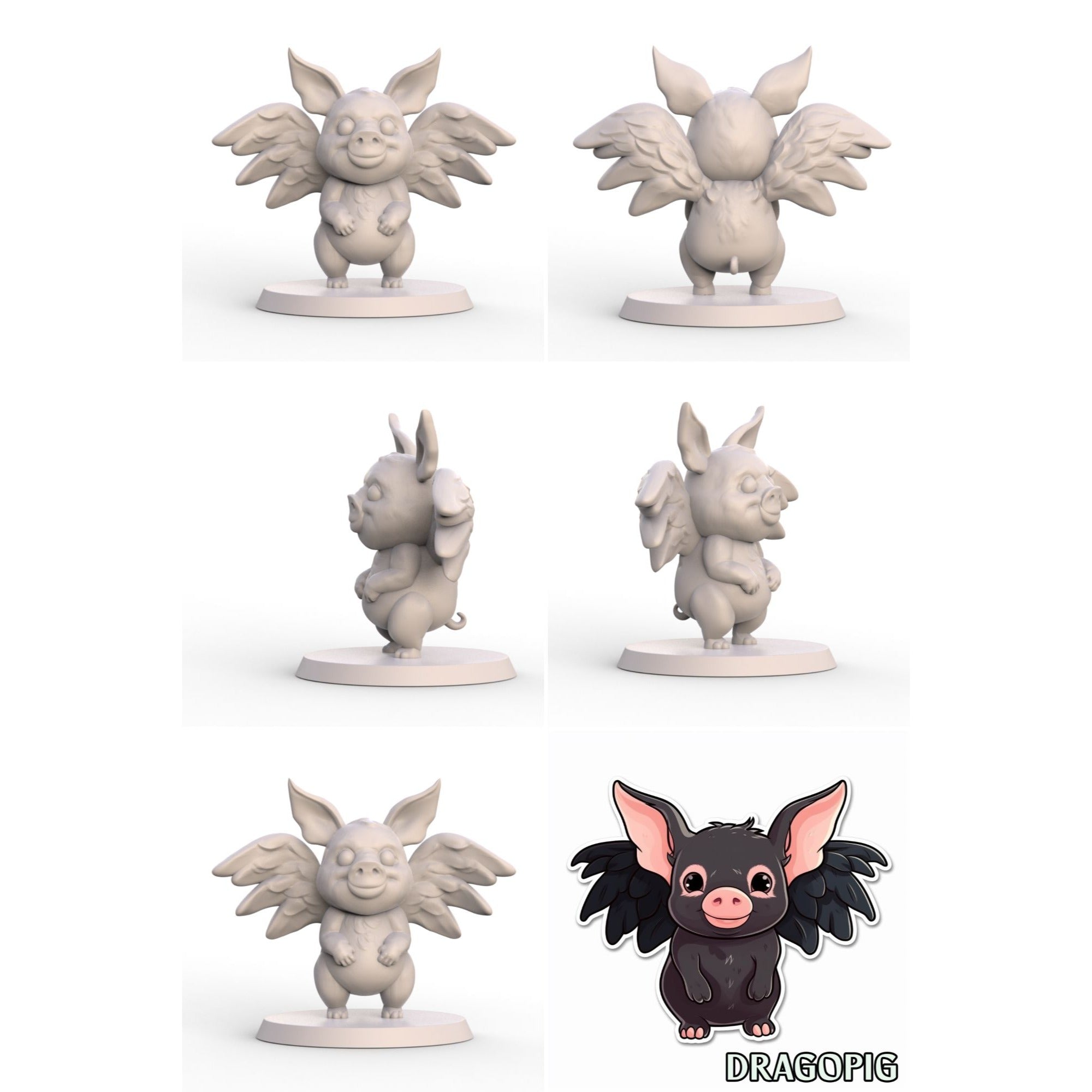 Dragonimals Wave 1 - 3d Printed Miniature by SeaHorse3d