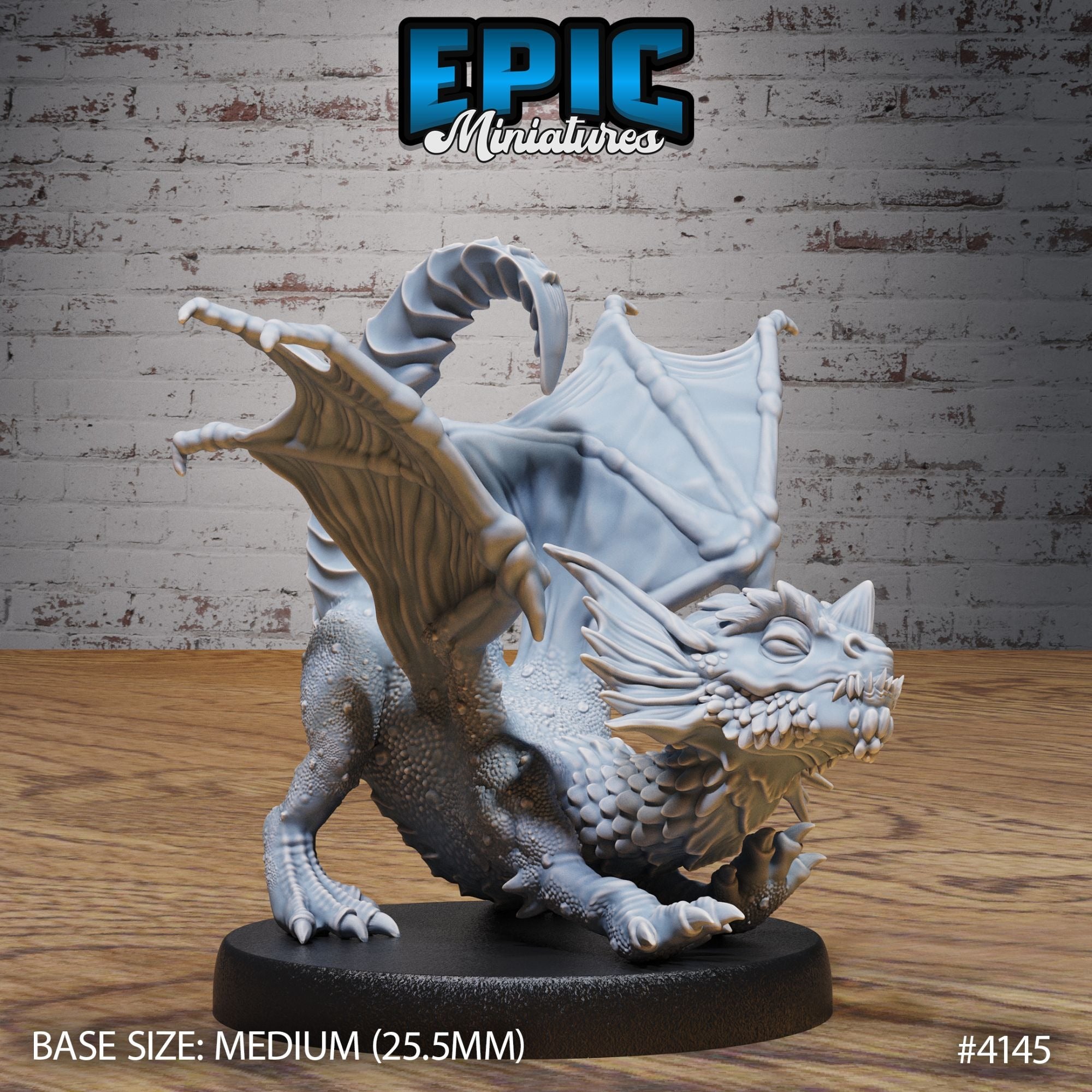 Blue Dragon Wyrmling - 3d Printed by Epic Miniatures