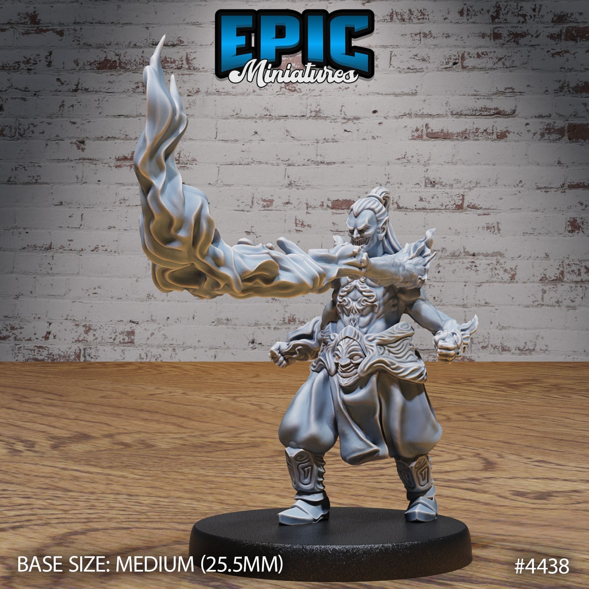 Rage Demon Asura - 3d Printed Miniature Sculpted by Epic Miniatures