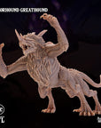 Cruorhound Greathound - 3d Printed Miniature by Arcane Minis