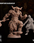 Tauriontaur Barbarian - 3d Printed Miniature by Arcane Minis