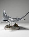 Reef Manta Ray - 3d Printed 1/24 Scale Miniature by Animal Den