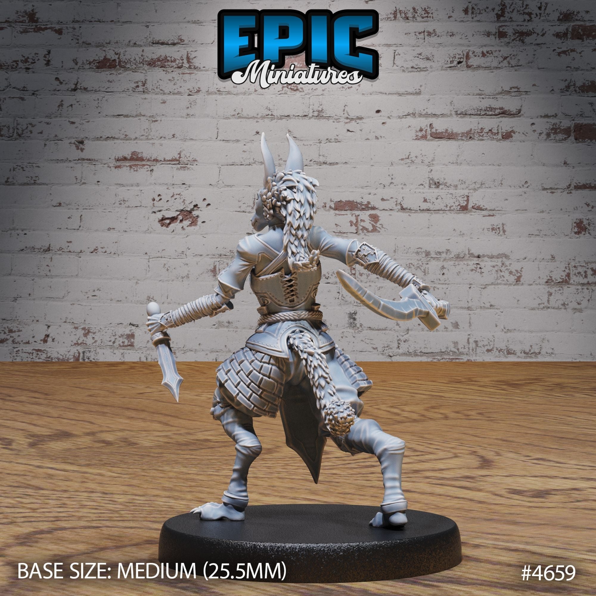 Jackalwere Female - 3d Printed Miniature Sculpted by Epic Miniatures