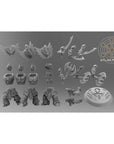 Aegyptus Horai Veterans - 3 Model Modular Unit 3d Printed Sculpted by Atlan Forge