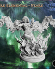 Fire Elemental Flare - 3d Printed Miniature by Ravi (RKS3D)